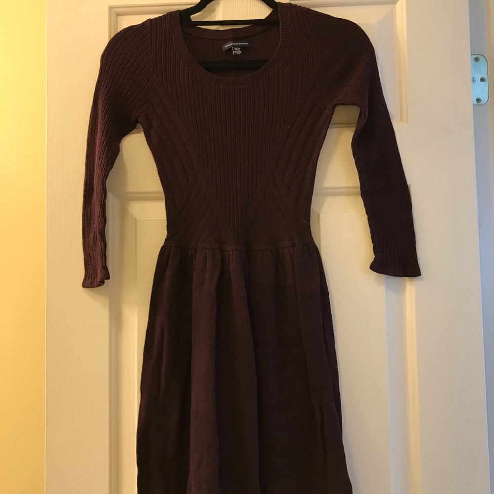 Burgundy Sweater Dress